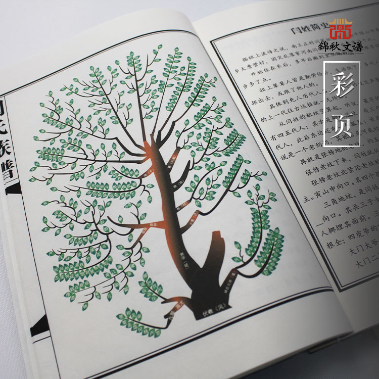 閆氏族譜彩頁